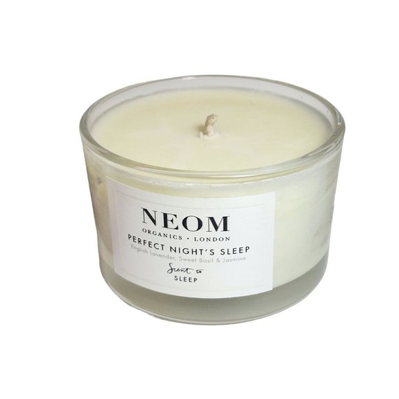 Neom Scent to PERFECT NIGHT'S SLEEP Candle 75g Travel Size Lavender Basil - Picture 4 of 10